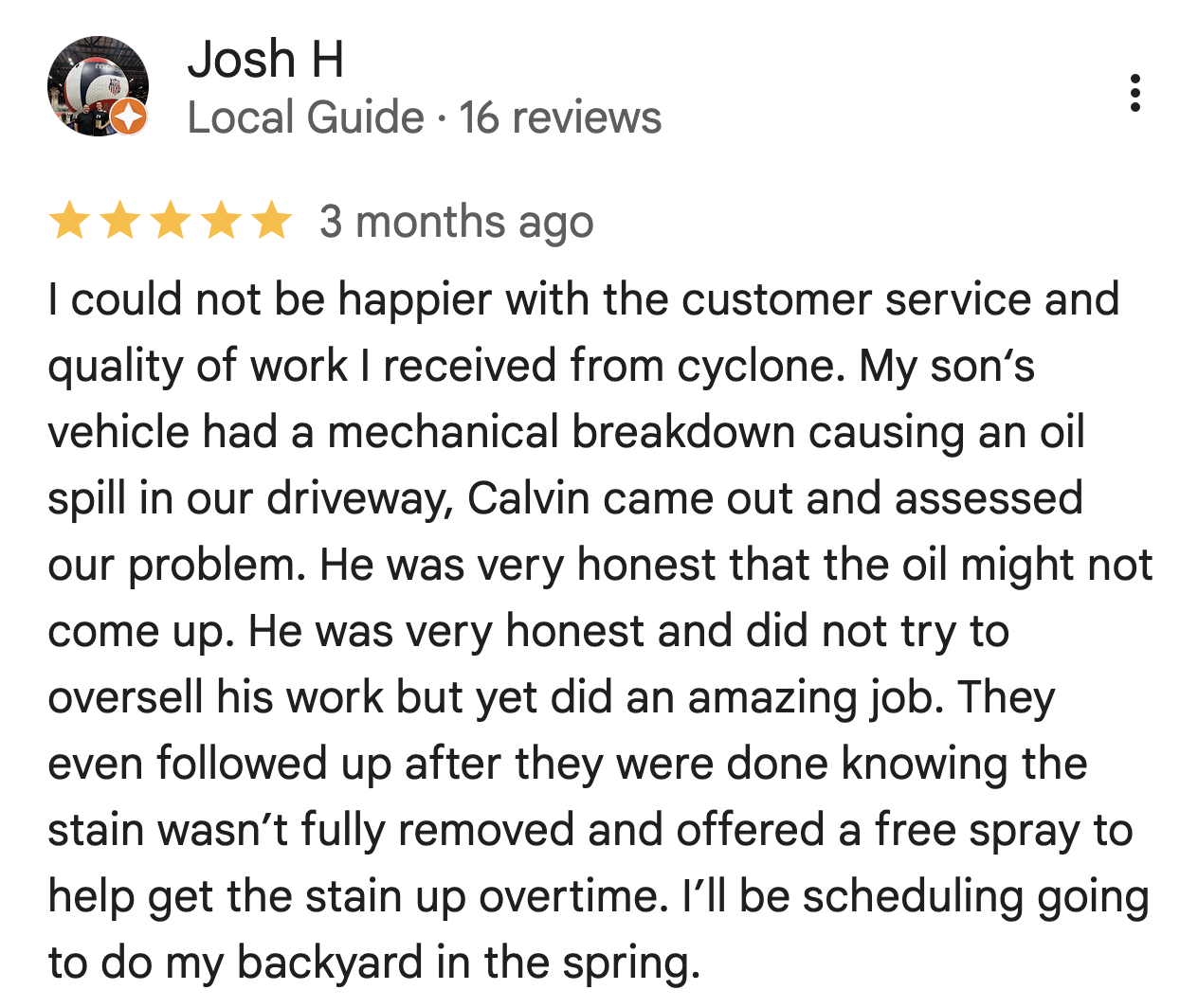 Customer Review